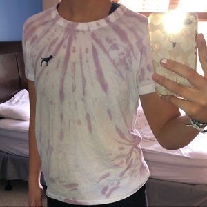 Purple Die dye pink top